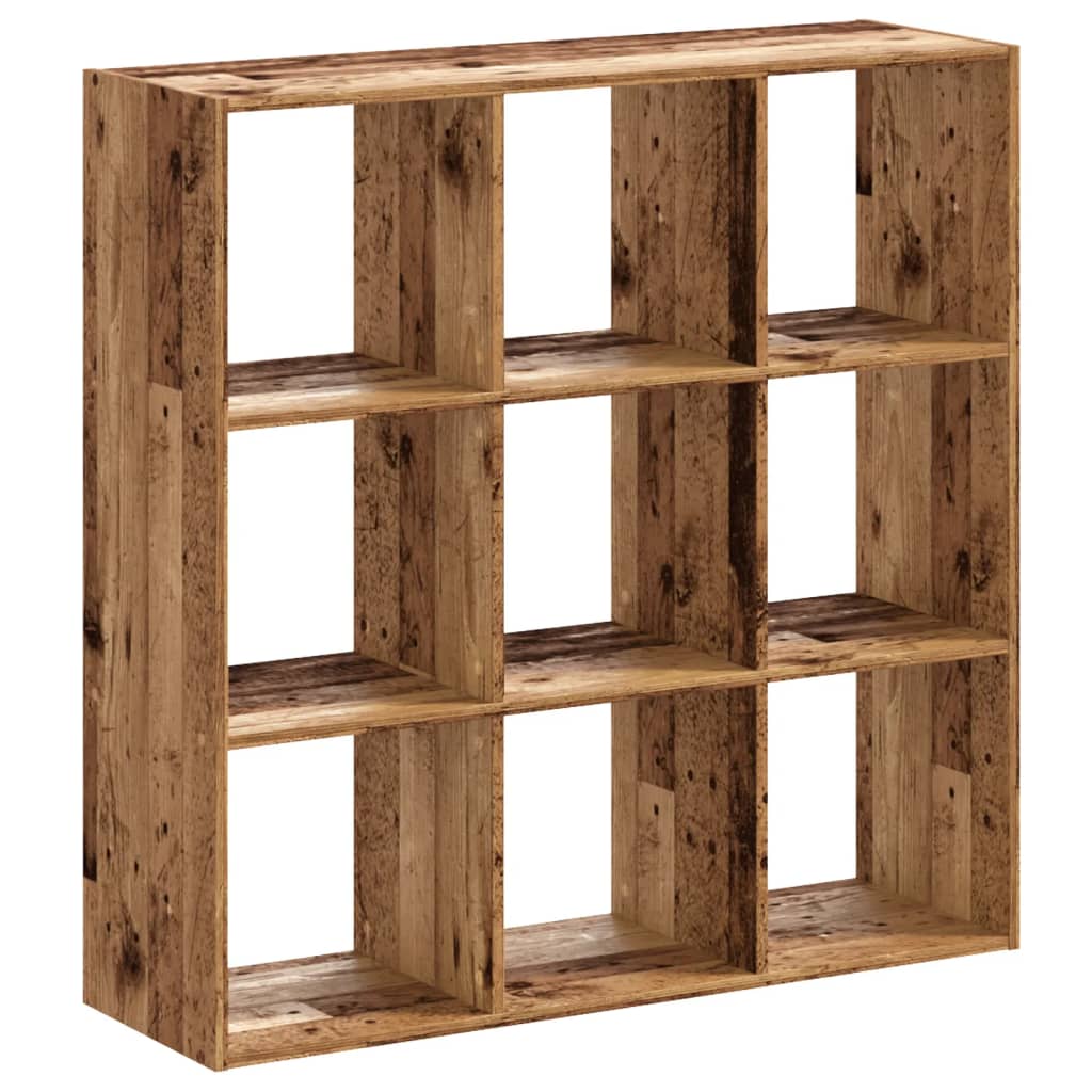 Regal za knjige boja staro drvo 102x32x102 cm konstruirano drvo