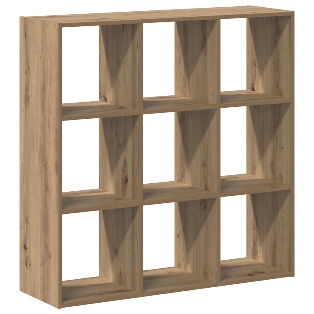 Regal za knjige boja artisian hrast 102x32x102 cm drveni