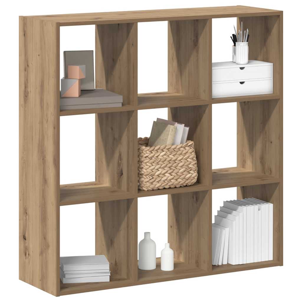 Regal za knjige boja artisian hrast 102x32x102 cm drveni