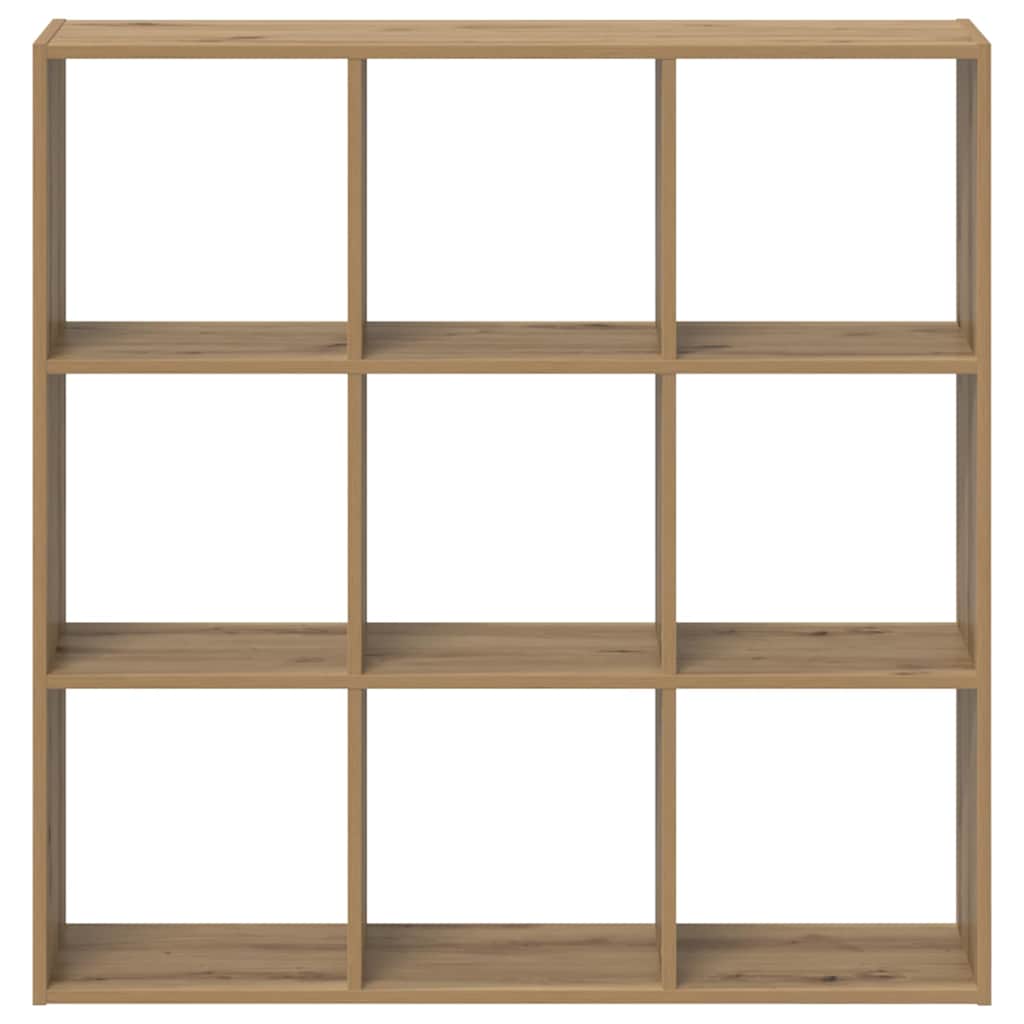 Regal za knjige boja artisian hrast 102x32x102 cm drveni