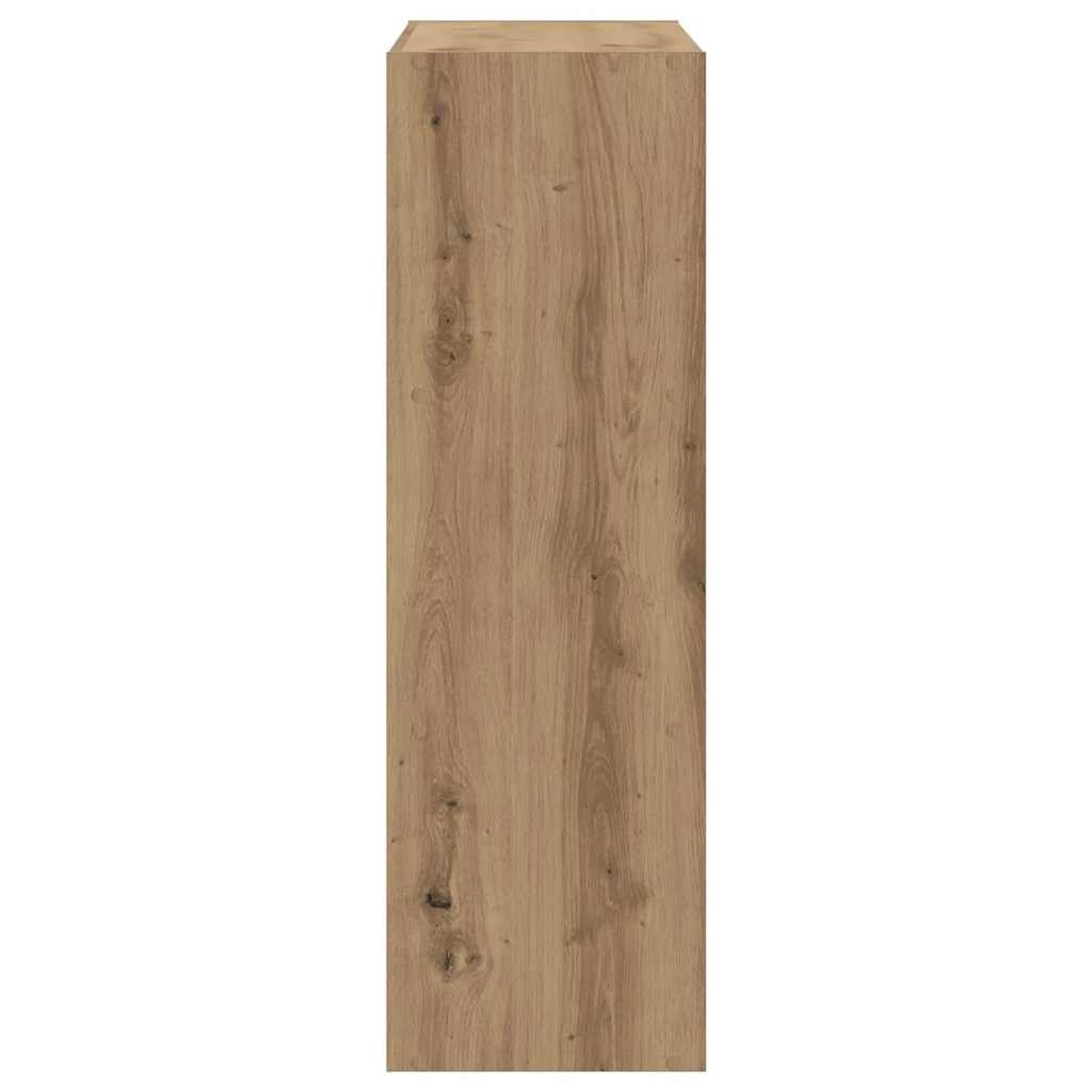 Regal za knjige boja artisian hrast 102x32x102 cm drveni