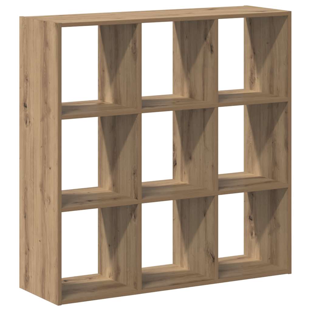 Regal za knjige boja artisian hrast 102x32x102 cm drveni