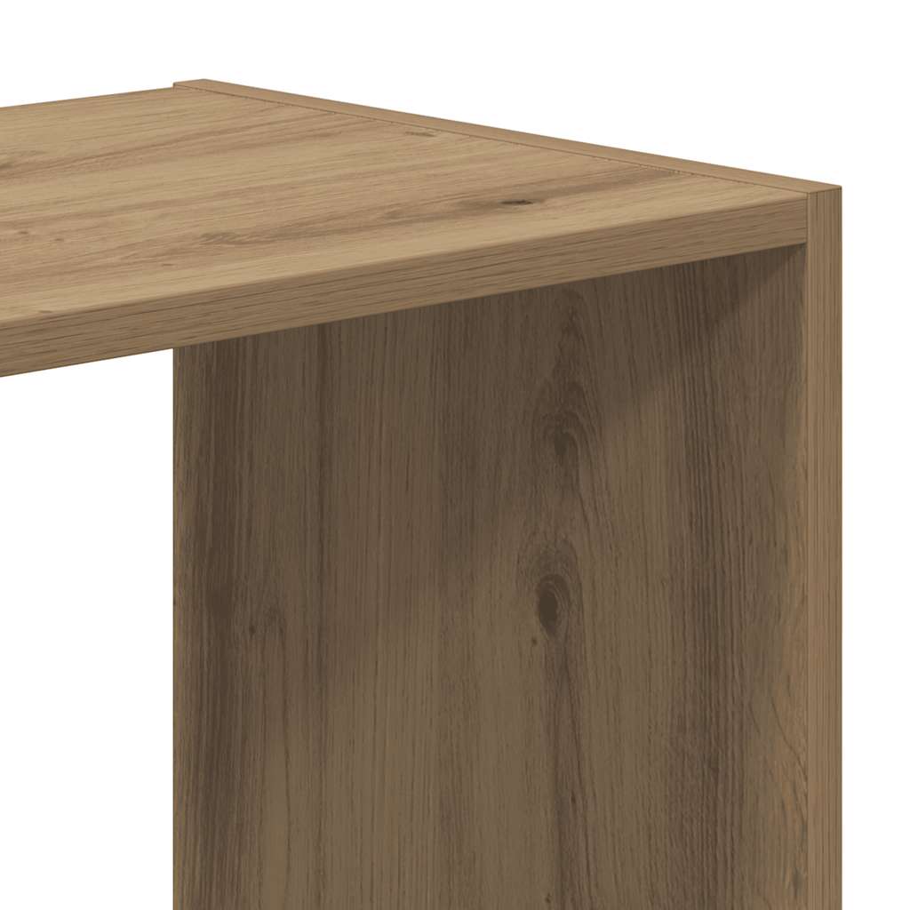 Regal za knjige boja artisian hrast 102x32x102 cm drveni