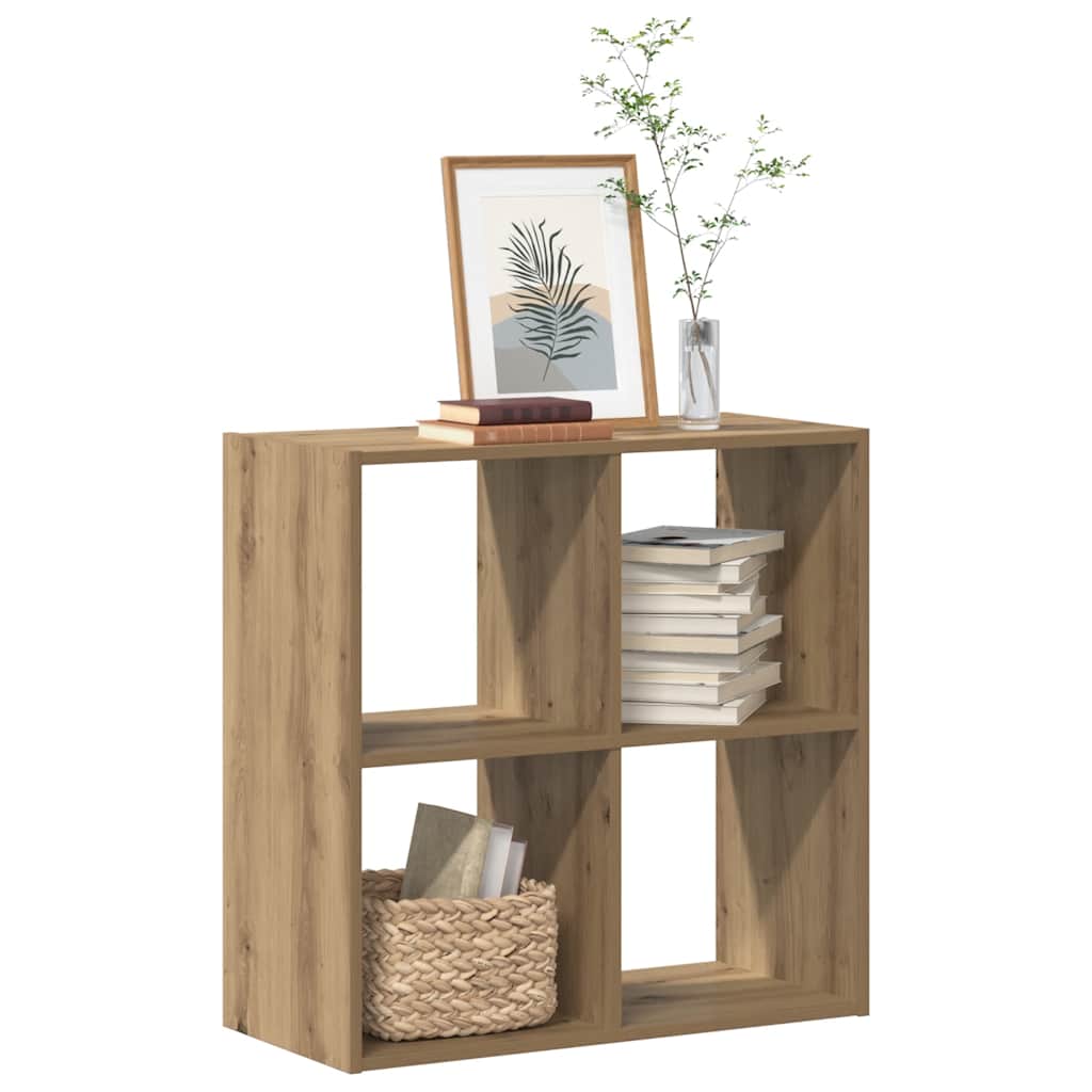 Regal za knjige boja artisian hrast 68,5x32x68,5 cm drveni
