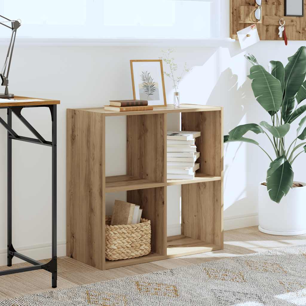 Regal za knjige boja artisian hrast 68,5x32x68,5 cm drveni