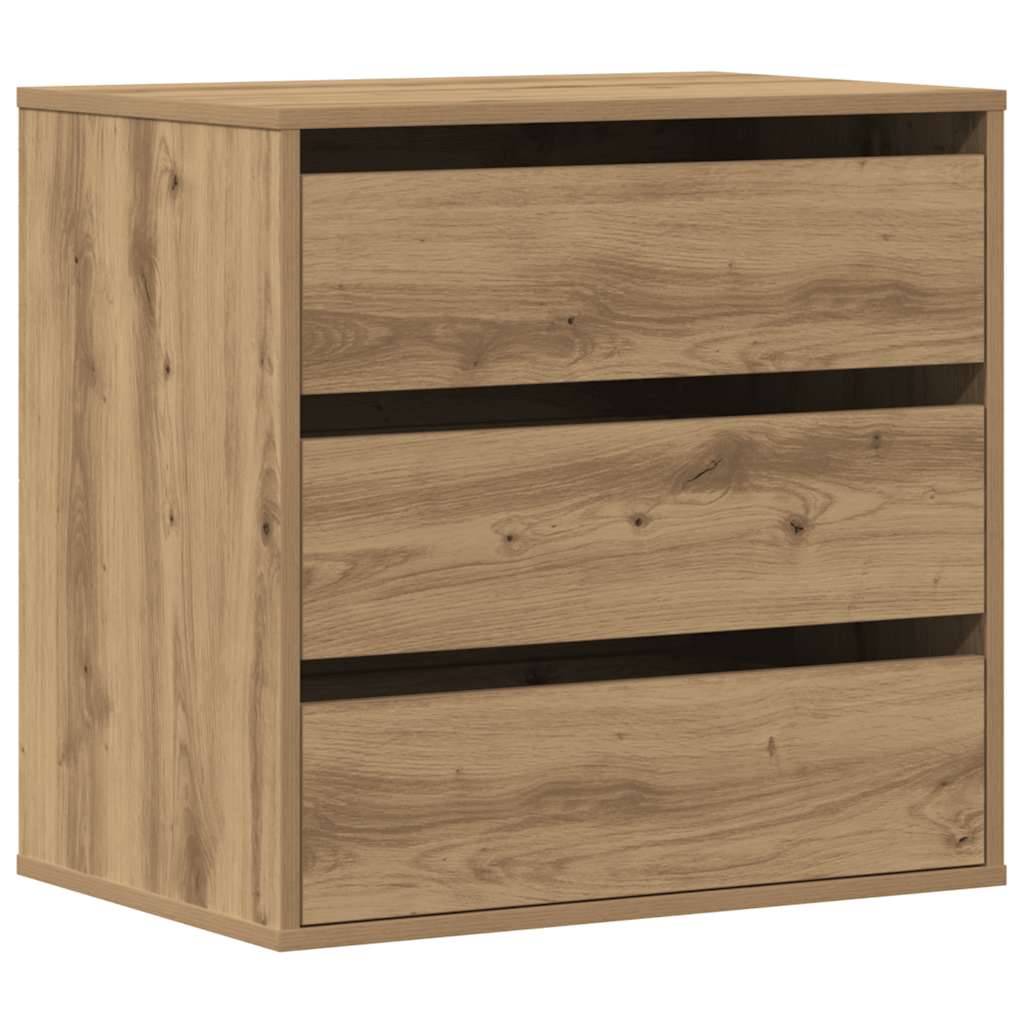Kutna komoda s ladicama boja artisian hrast 60x41x58 cm drveni