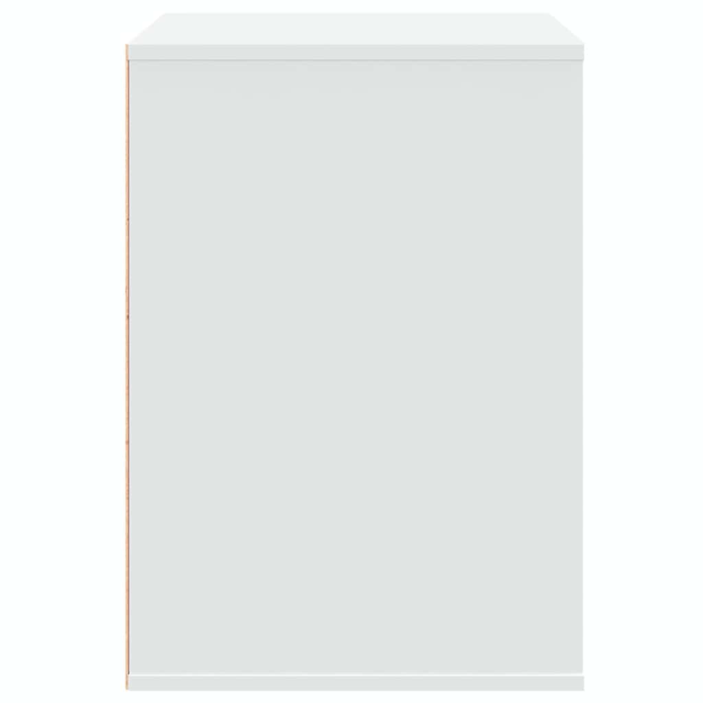 Kutna komoda s ladicama bijela 80x41x58cm od konstruiranog drva