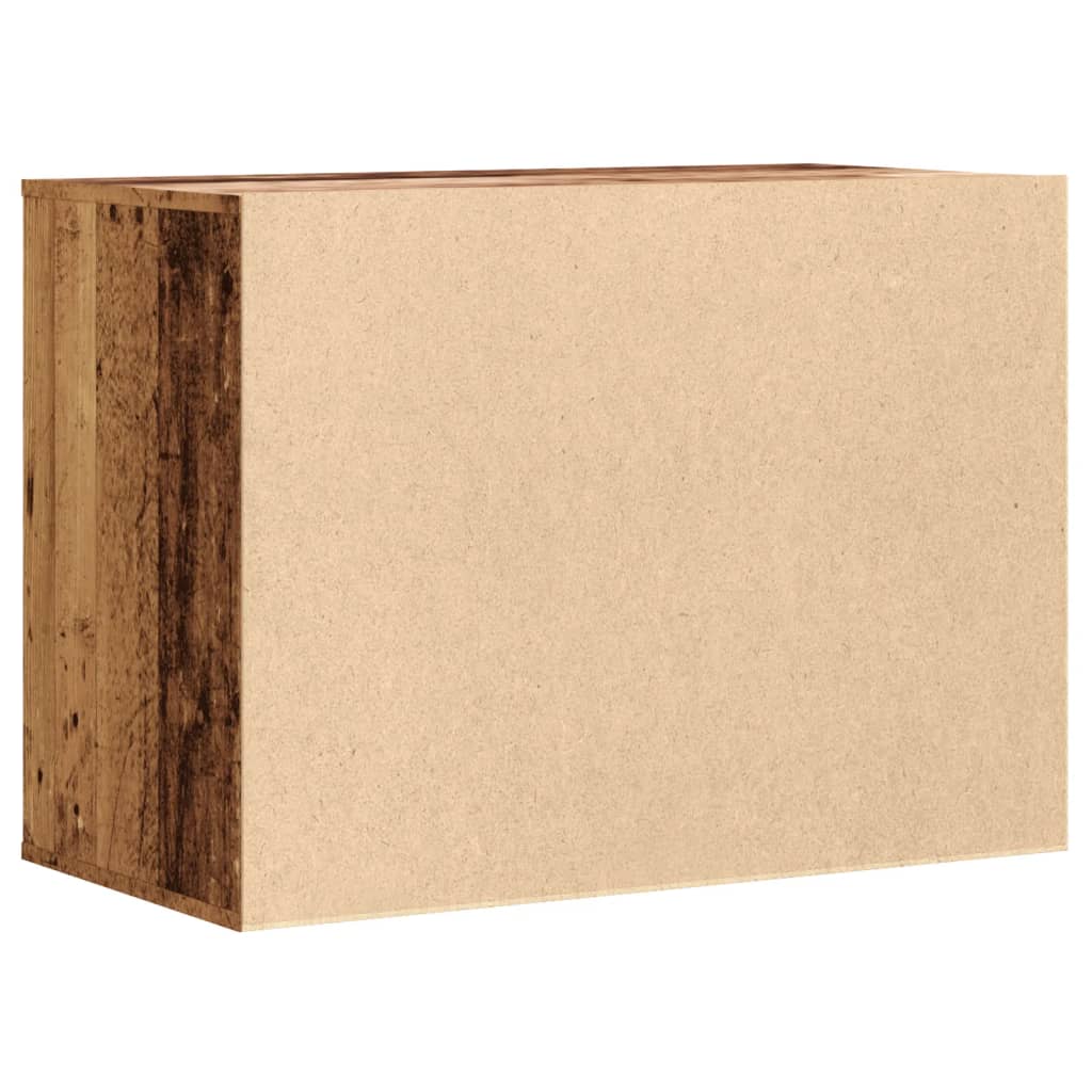 Kutna komoda s ladicama boja staro drvo 80x41x58 cm drveni
