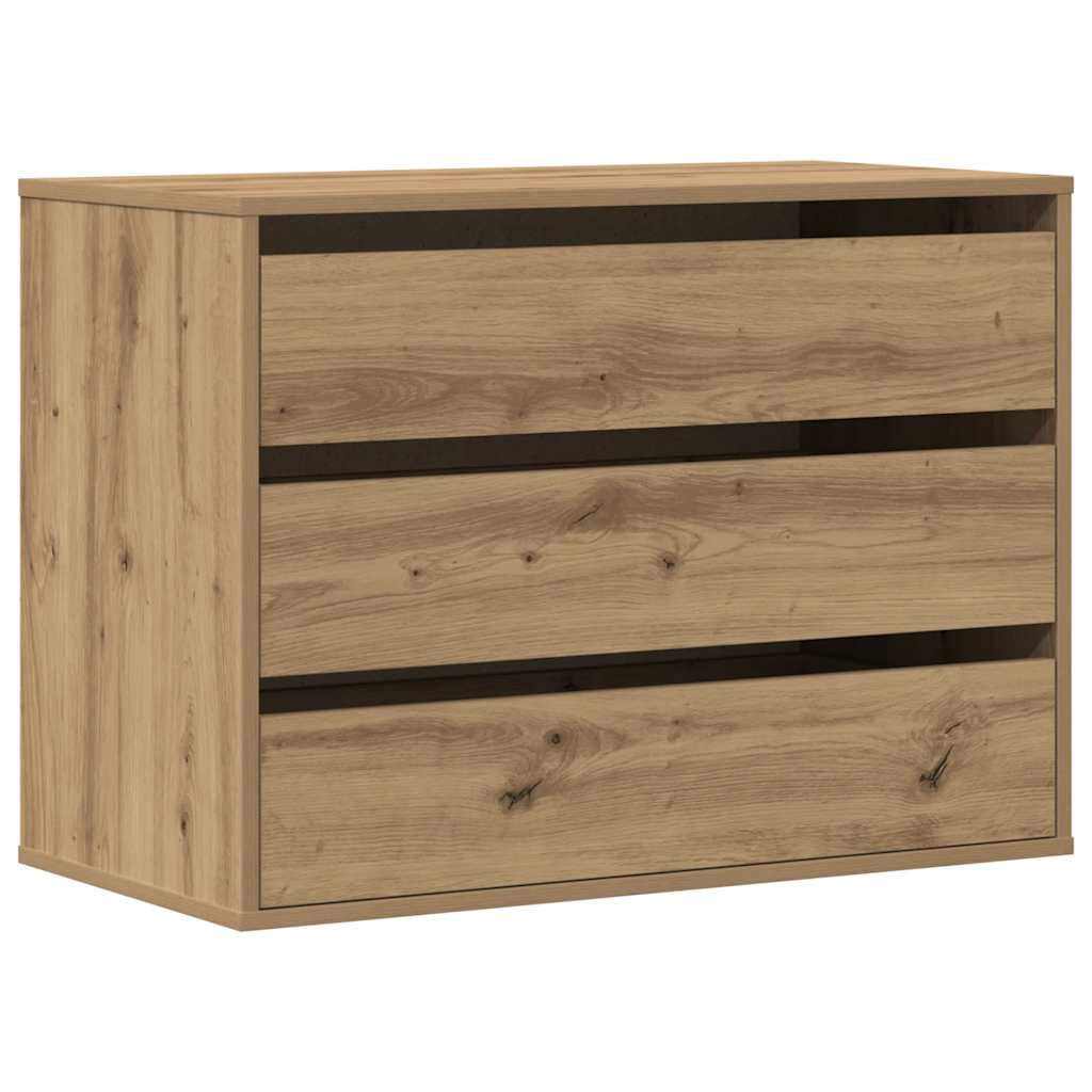 Kutna komoda s ladicama boja artisian hrast 80x41x58 cm drveni
