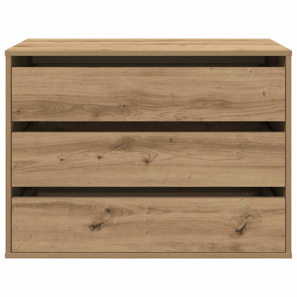 Kutna komoda s ladicama boja artisian hrast 80x41x58 cm drveni