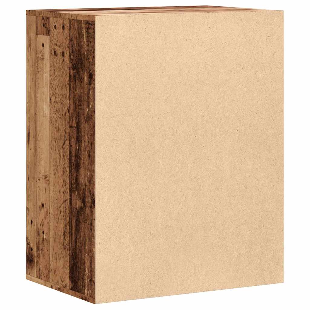 Kutna komoda s ladicama boja staro drvo 60x41x76 cm drveni