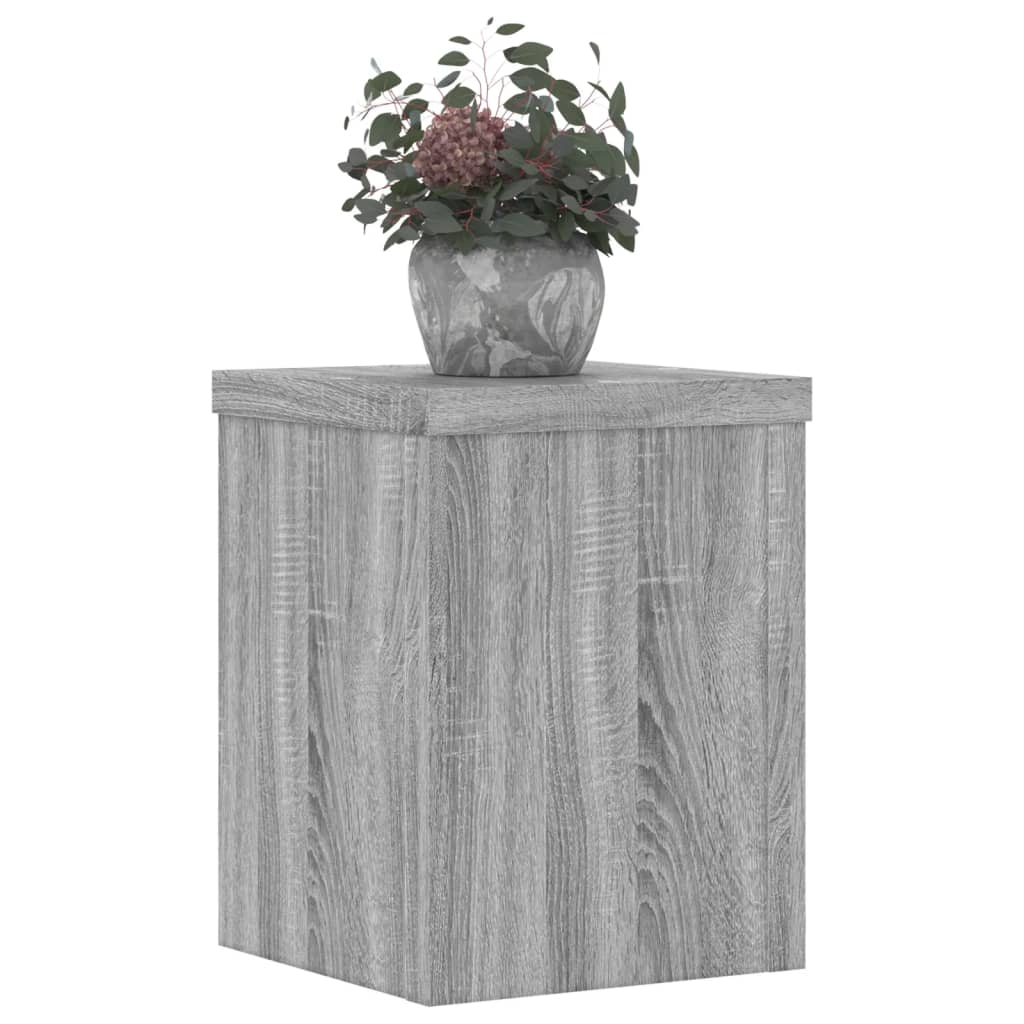 Stalci za biljke 2 kom boja hrasta 15x15x20cm konstruirano drvo