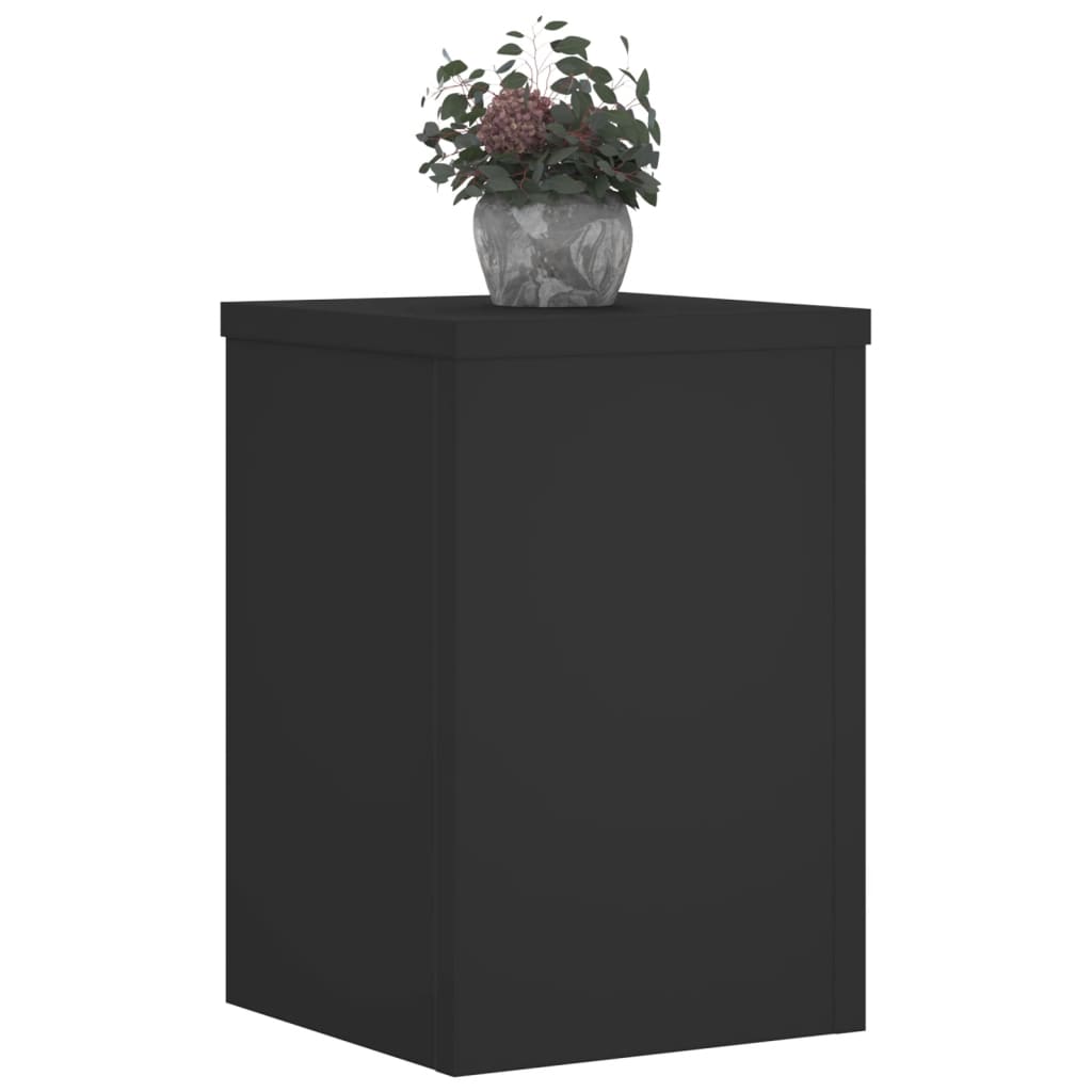 Stalci za biljke 2 kom crni 20x20x30 cm konstruirano drvo