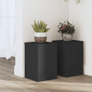 Stalci za biljke 2 kom crni 20x20x30 cm konstruirano drvo