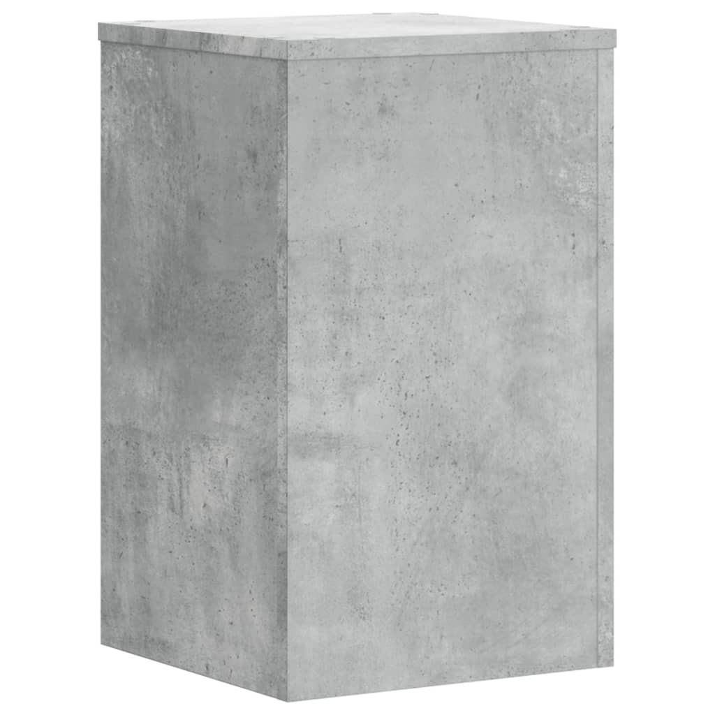 Stalci za biljke 2 kom siva boja betona 30x30x50 cm drveni