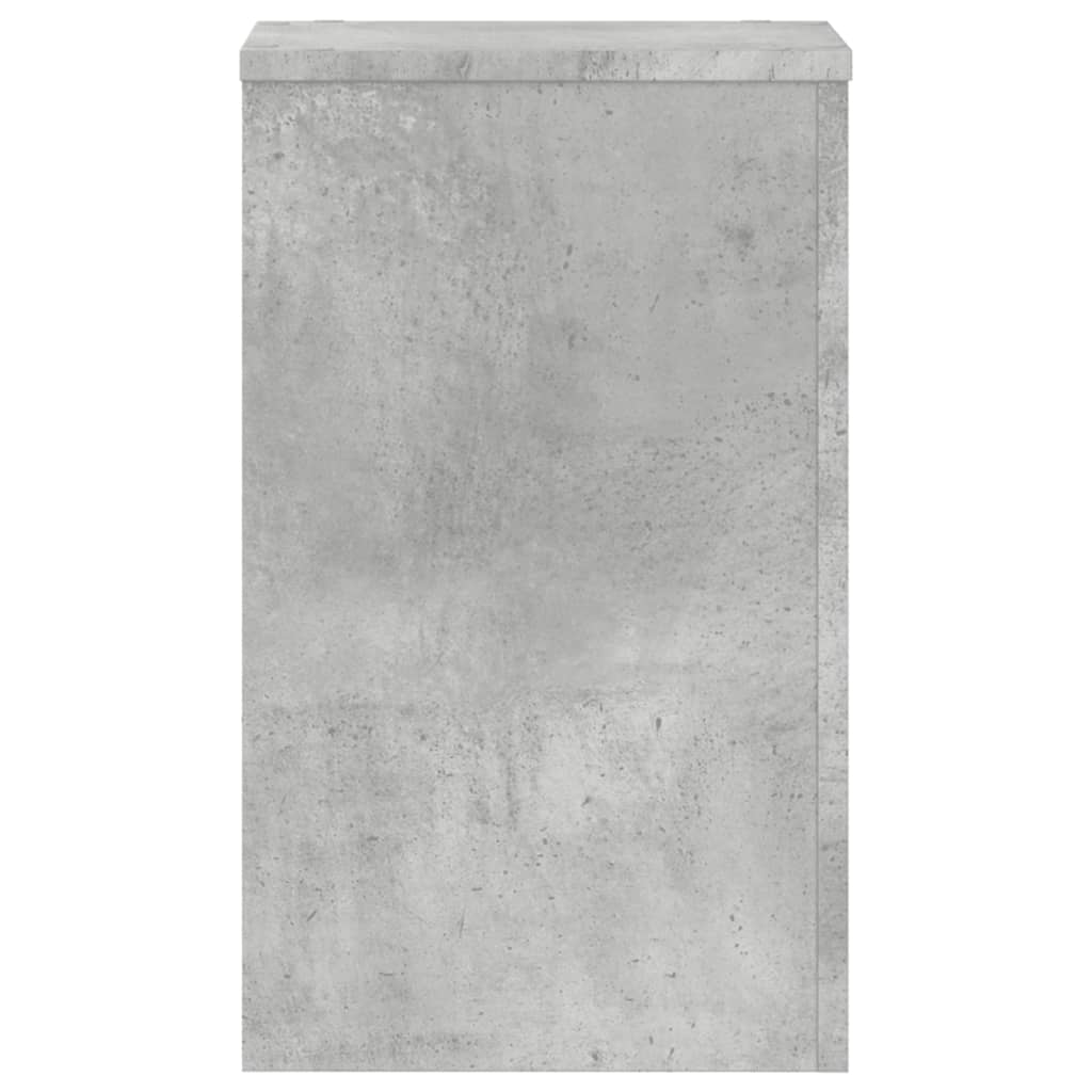 Stalci za biljke 2 kom siva boja betona 30x30x50 cm drveni