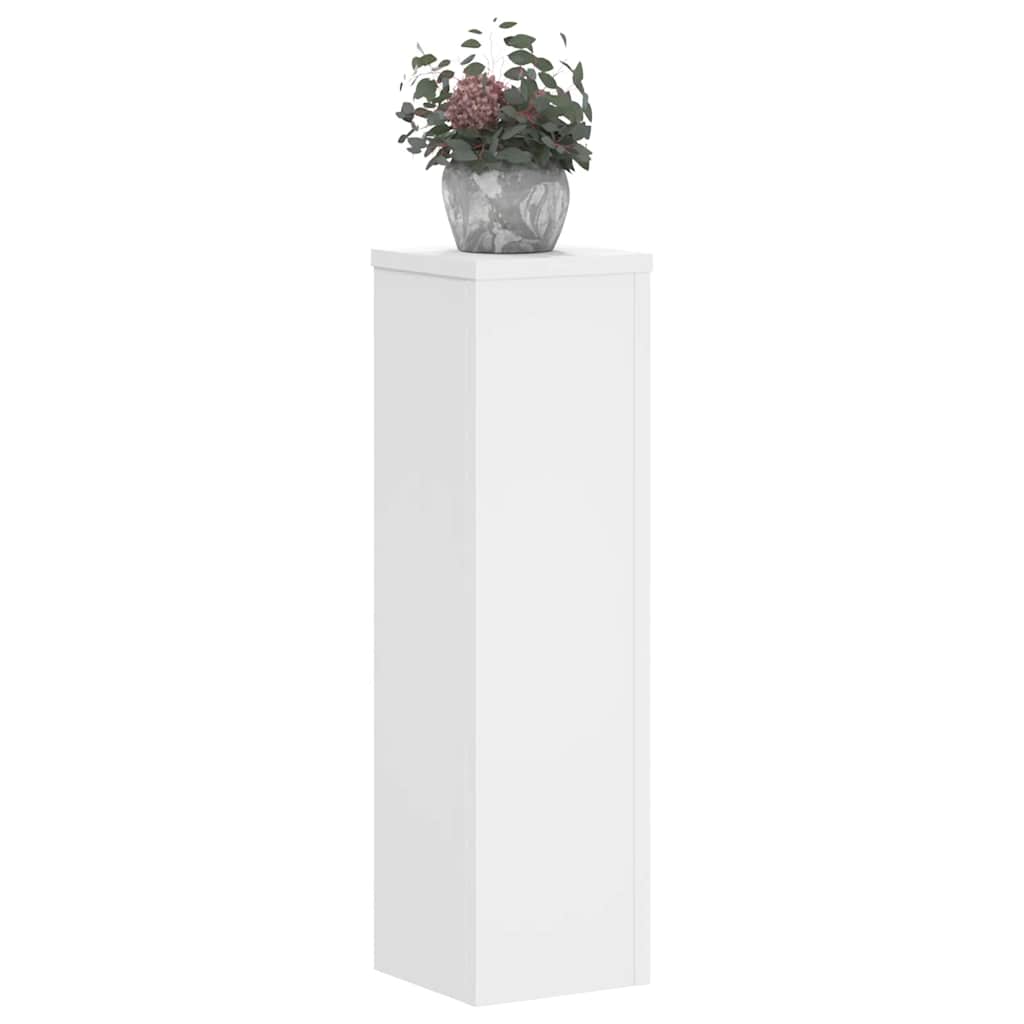 Stalci za biljke 2 kom bijeli 17 x 17 x 60 cm konstruirano drvo