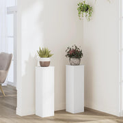 Stalci za biljke 2 kom bijeli 17 x 17 x 60 cm konstruirano drvo