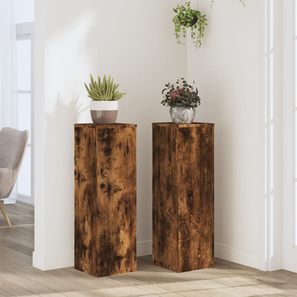 Stalci za biljke 2 kom 25x25x80 cm konstruirano drvo