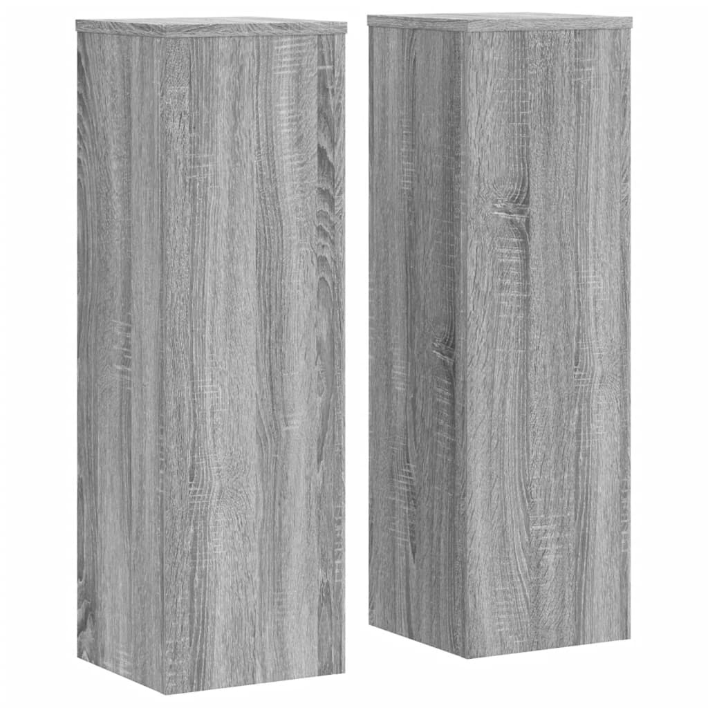 Stalci za biljke 2 kom boja hrasta 25x25x80cm konstruirano drvo