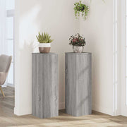 Stalci za biljke 2 kom boja hrasta 25x25x80cm konstruirano drvo