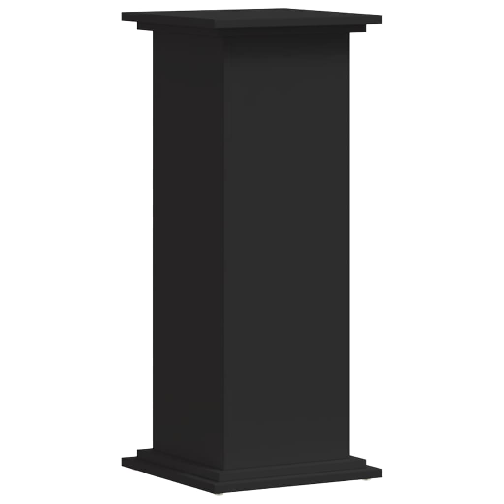 Stalak za biljke crni 33x33x80 cm konstruirano drvo