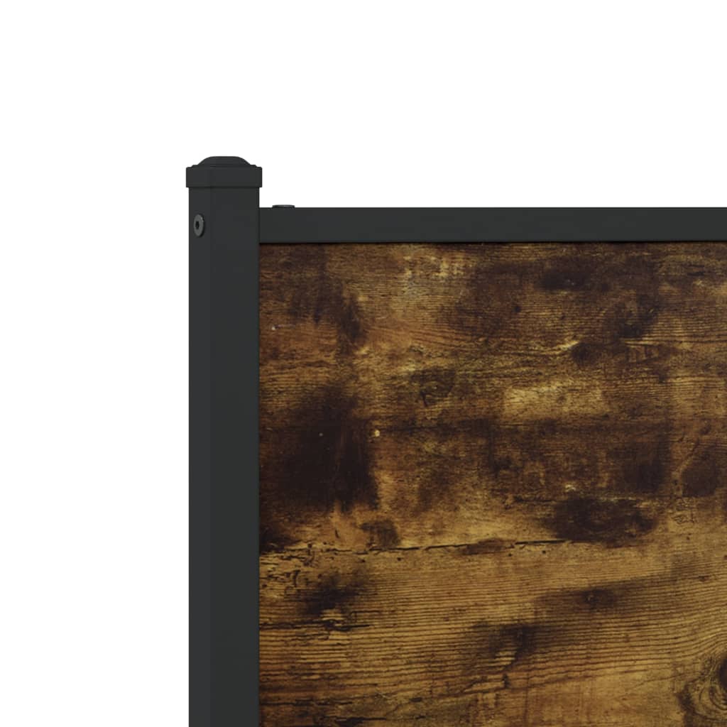 Metalni okvir kreveta bez madraca boja hrasta 75x190 cm
