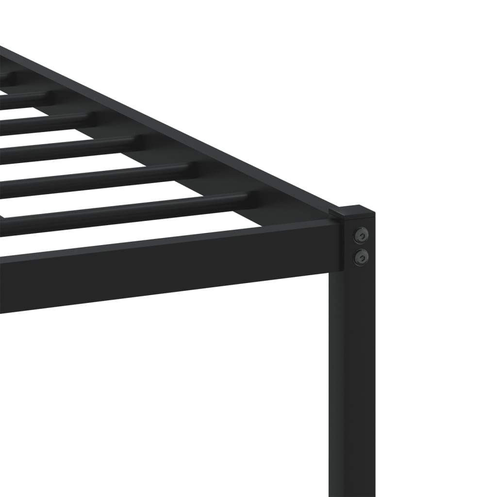 Metalni okvir kreveta bez madraca smeđi hrast 80x200 cm