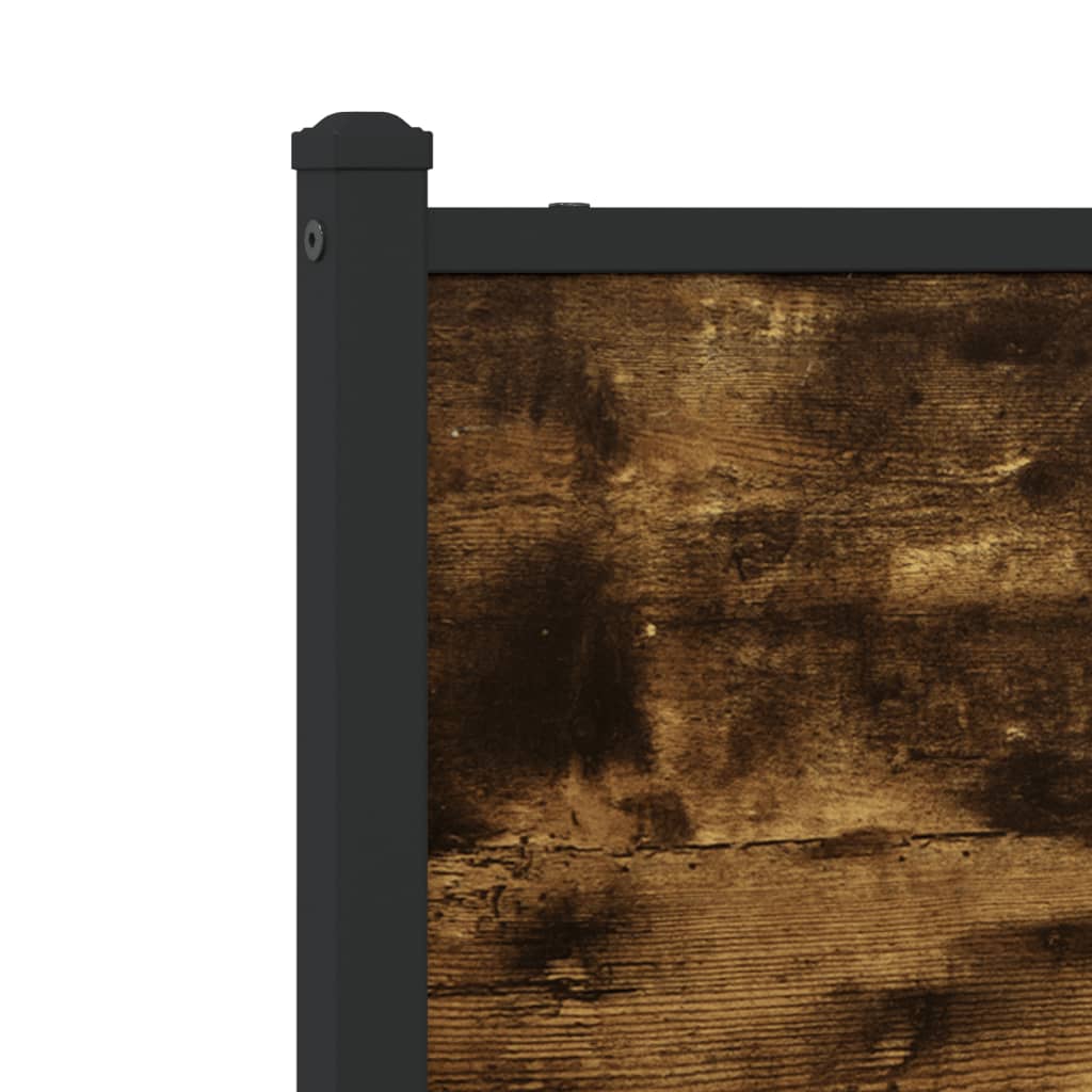 Metalni okvir kreveta bez madraca boja hrasta 75x190 cm