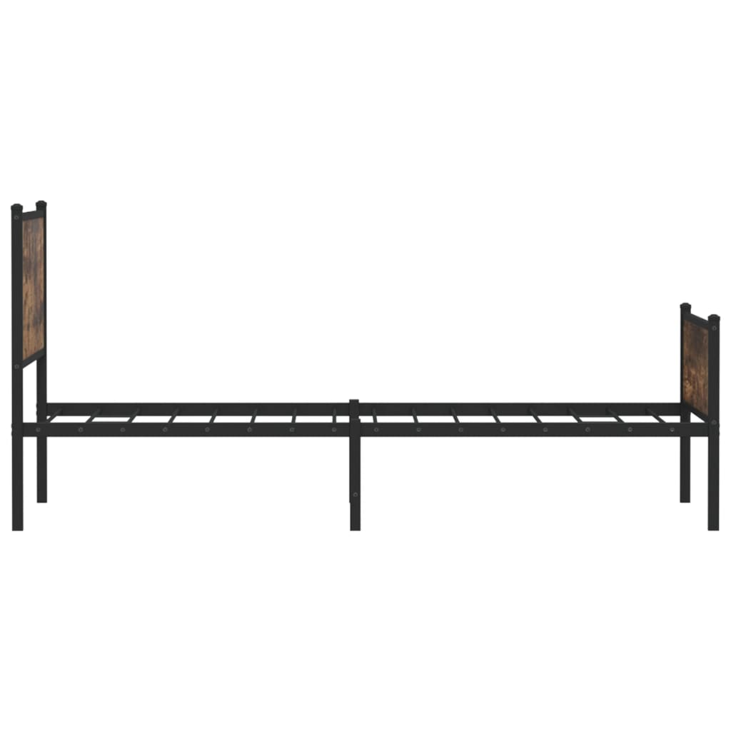 Metalni okvir kreveta bez madraca boja hrasta 100x190 cm