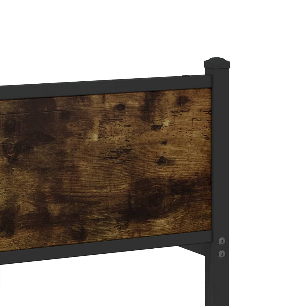 Metalni okvir kreveta bez madraca boja hrasta 100x190 cm