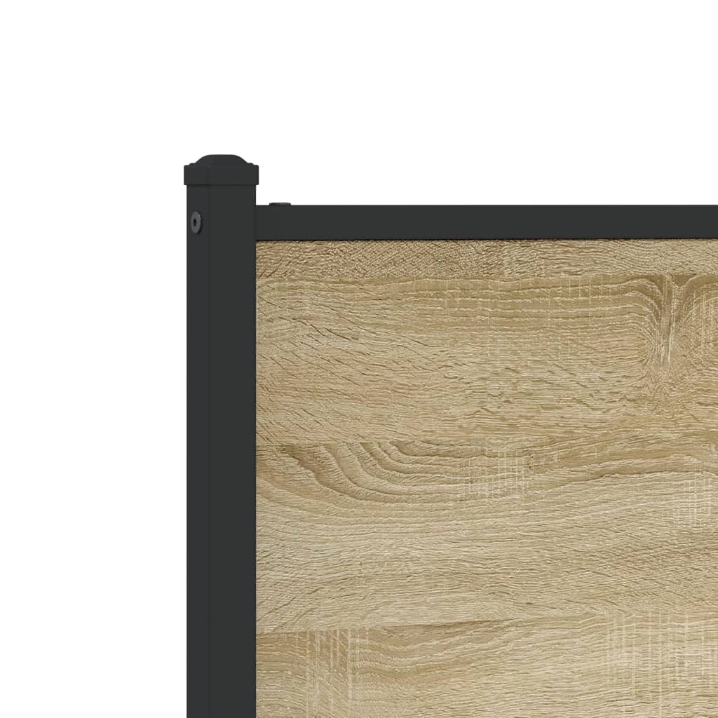 Metalni okvir kreveta bez madraca boja hrasta sonome 100x200 cm
