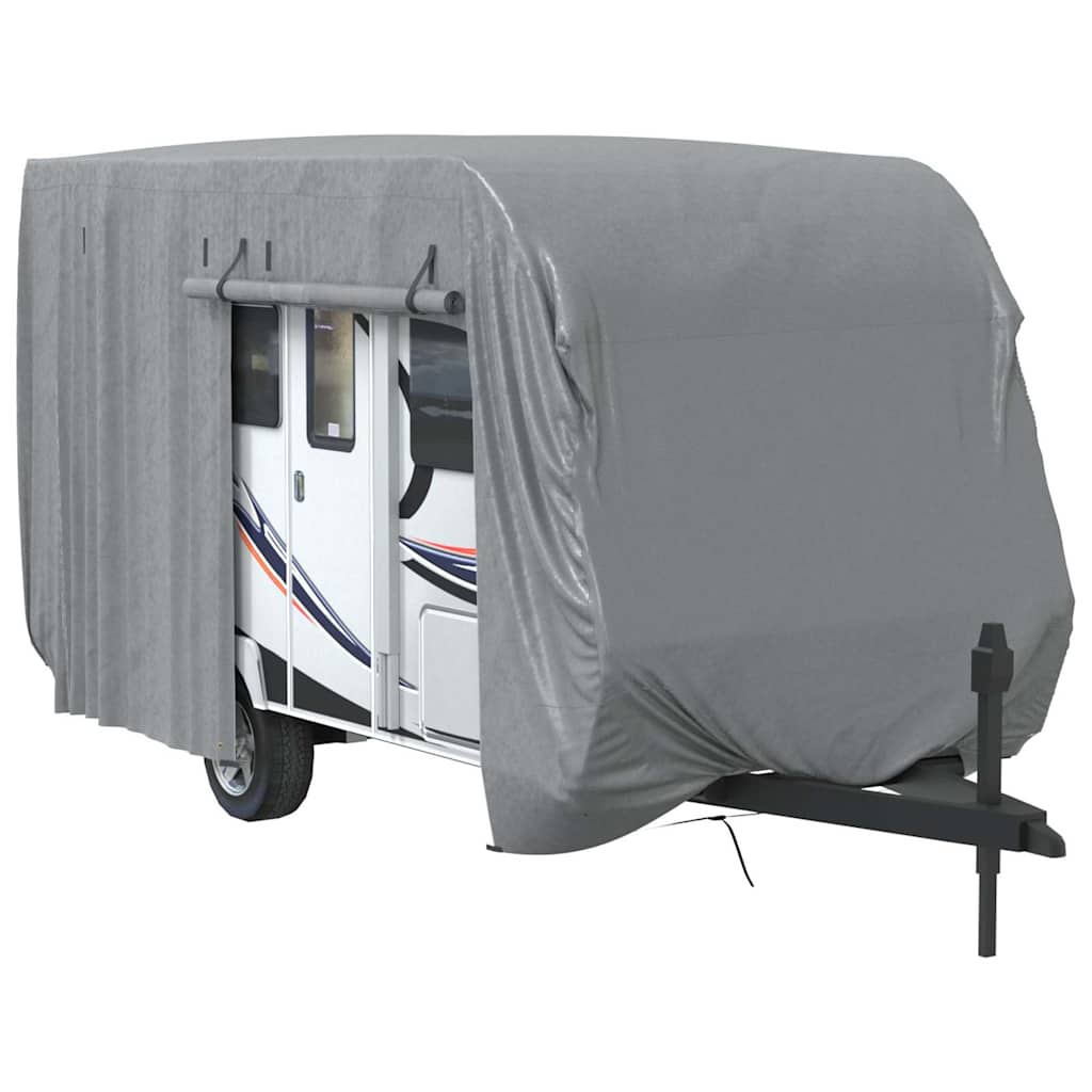Navlaka za karavan siva 460x250x220 cm netkana tkanina
