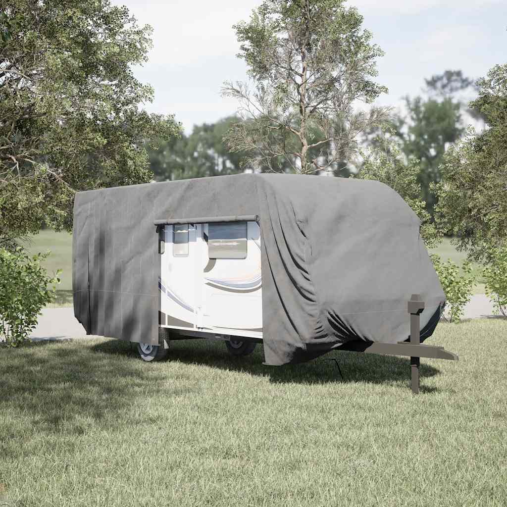 Navlaka za karavan siva 732x250x220 cm netkana tkanina