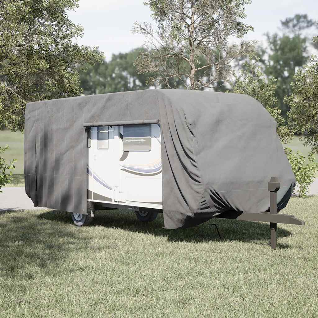 Navlaka za karavan siva 732x250x220 cm netkana tkanina
