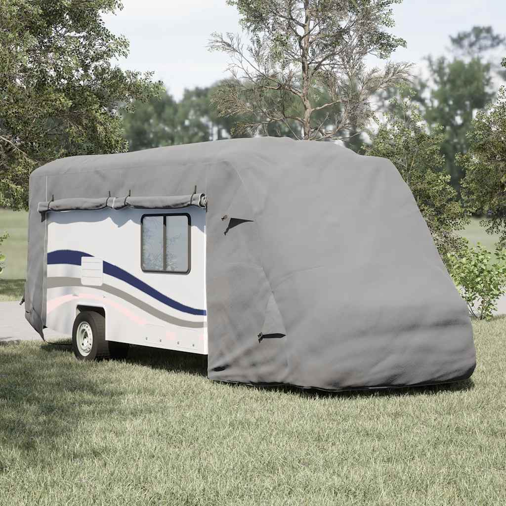 Navlake za kamper sive 660x235x275 cm netkana tkanina