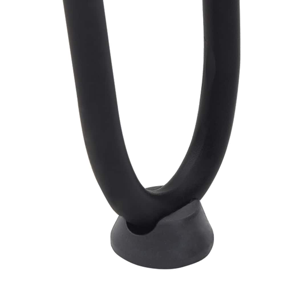 Noge s ukosnicama za stolić za kavu 4 kom. Crne 20 cm Puni čelik