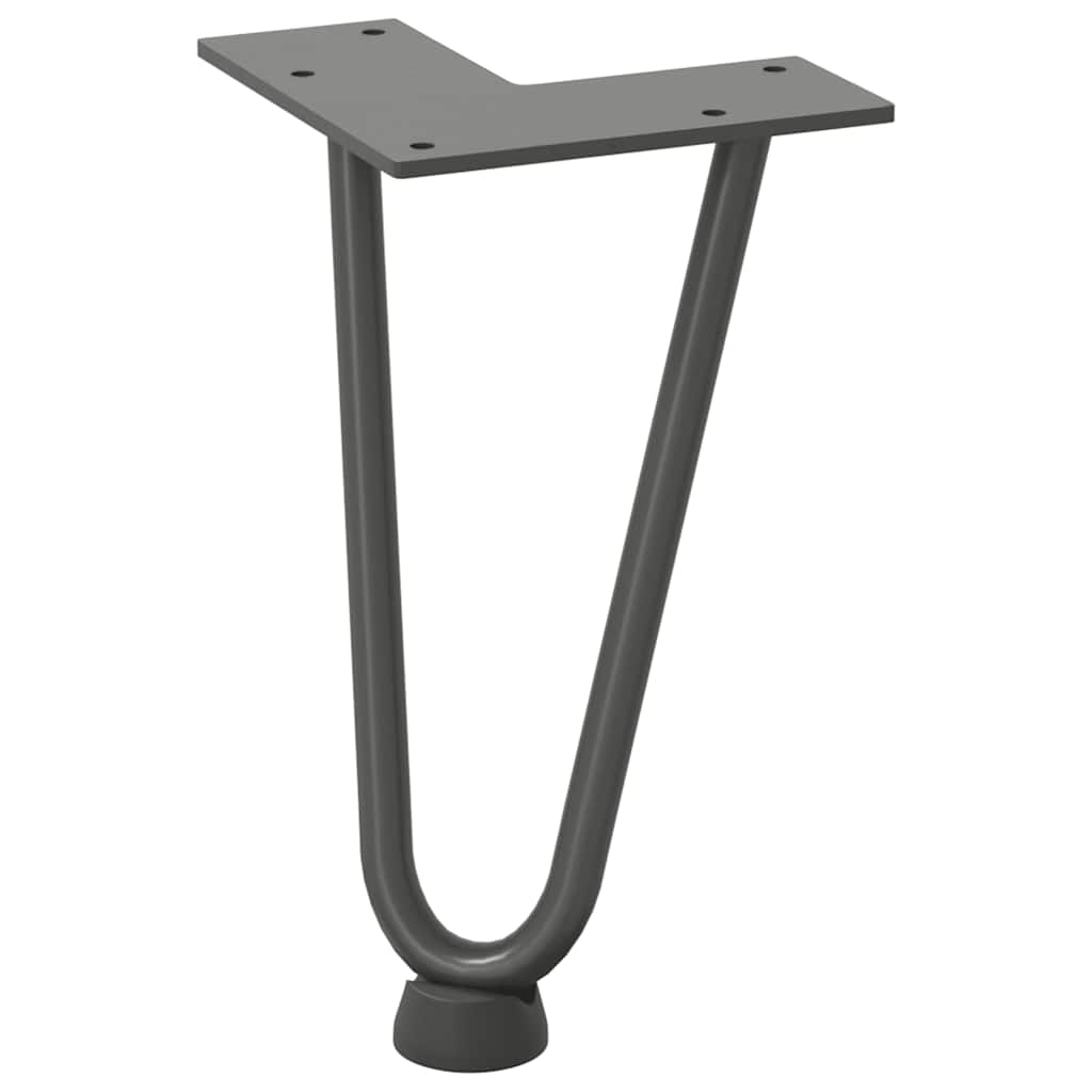 Noge s ukosnicama za stolić za kavu 4 kom. antracit 20 cm puni čelik