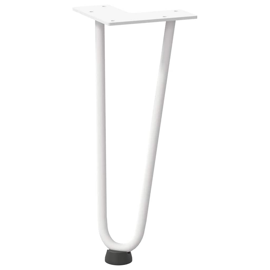 Noge s ukosnicama za stolić za kavu 4 kom. bijele 30 cm, puni čelik