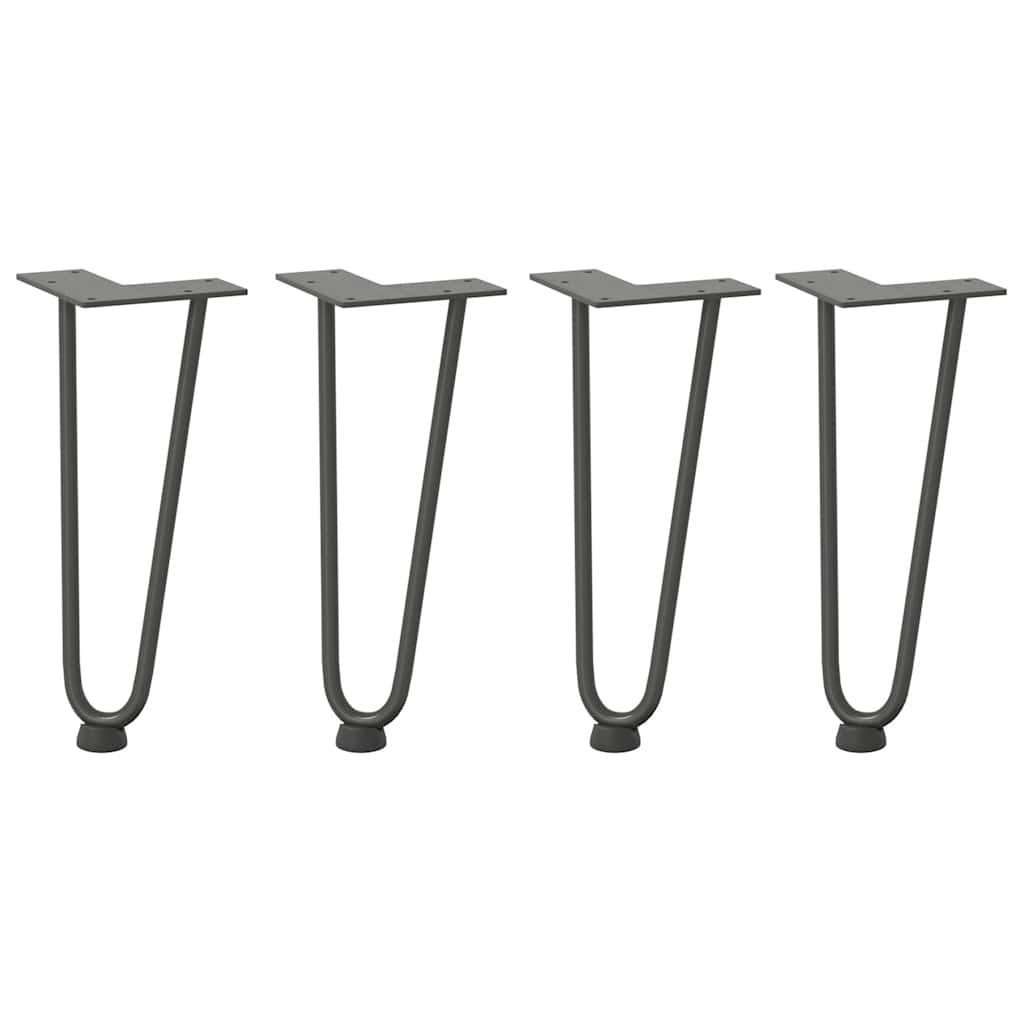 Noge s ukosnicama za stolić za kavu 4 kom. antracit 30 cm puni čelik