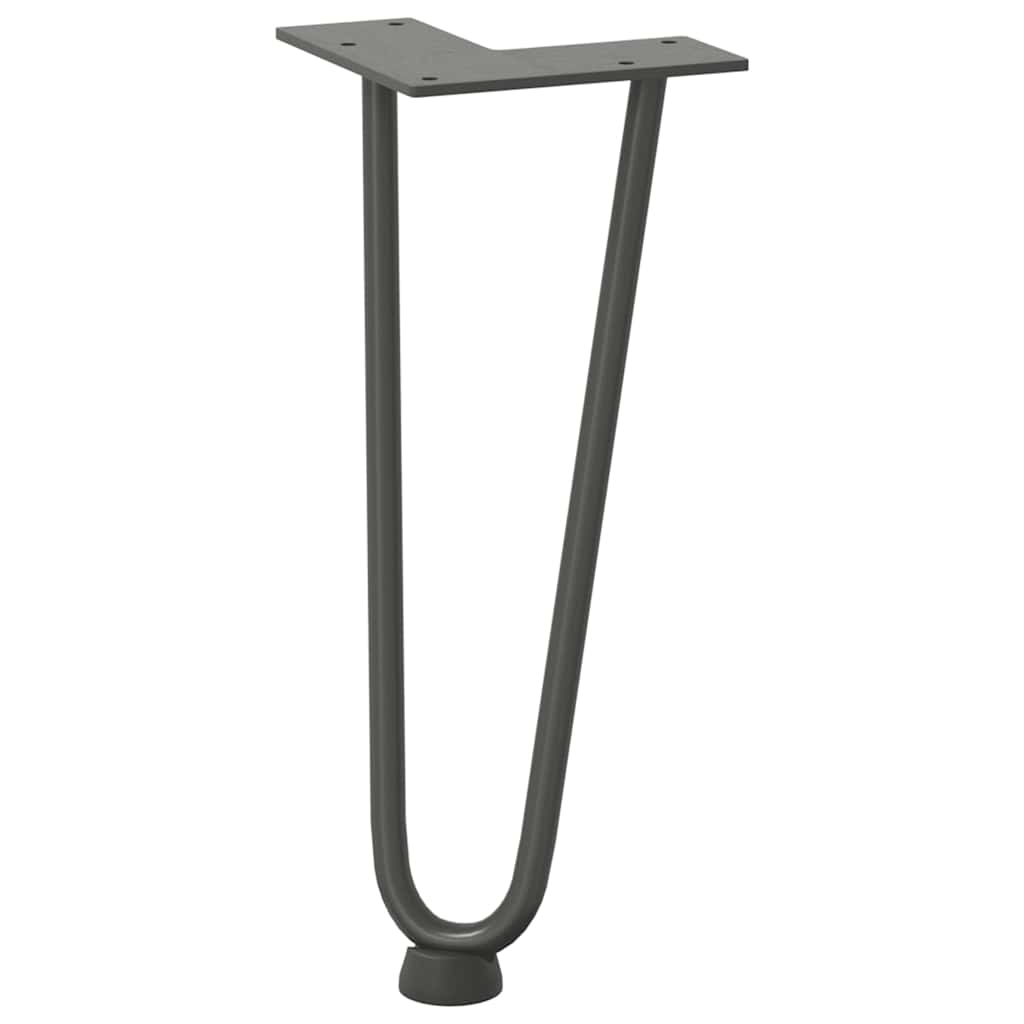 Noge s ukosnicama za stolić za kavu 4 kom. antracit 30 cm puni čelik