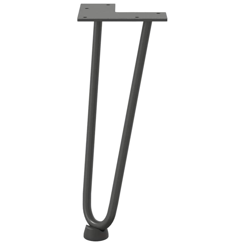Noge s ukosnicama za stolić za kavu 4 kom. antracit 30 cm puni čelik