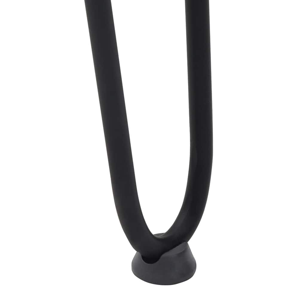 Noge s ukosnicama za stolić za kavu 4 kom. Crne 42 cm Puni čelik