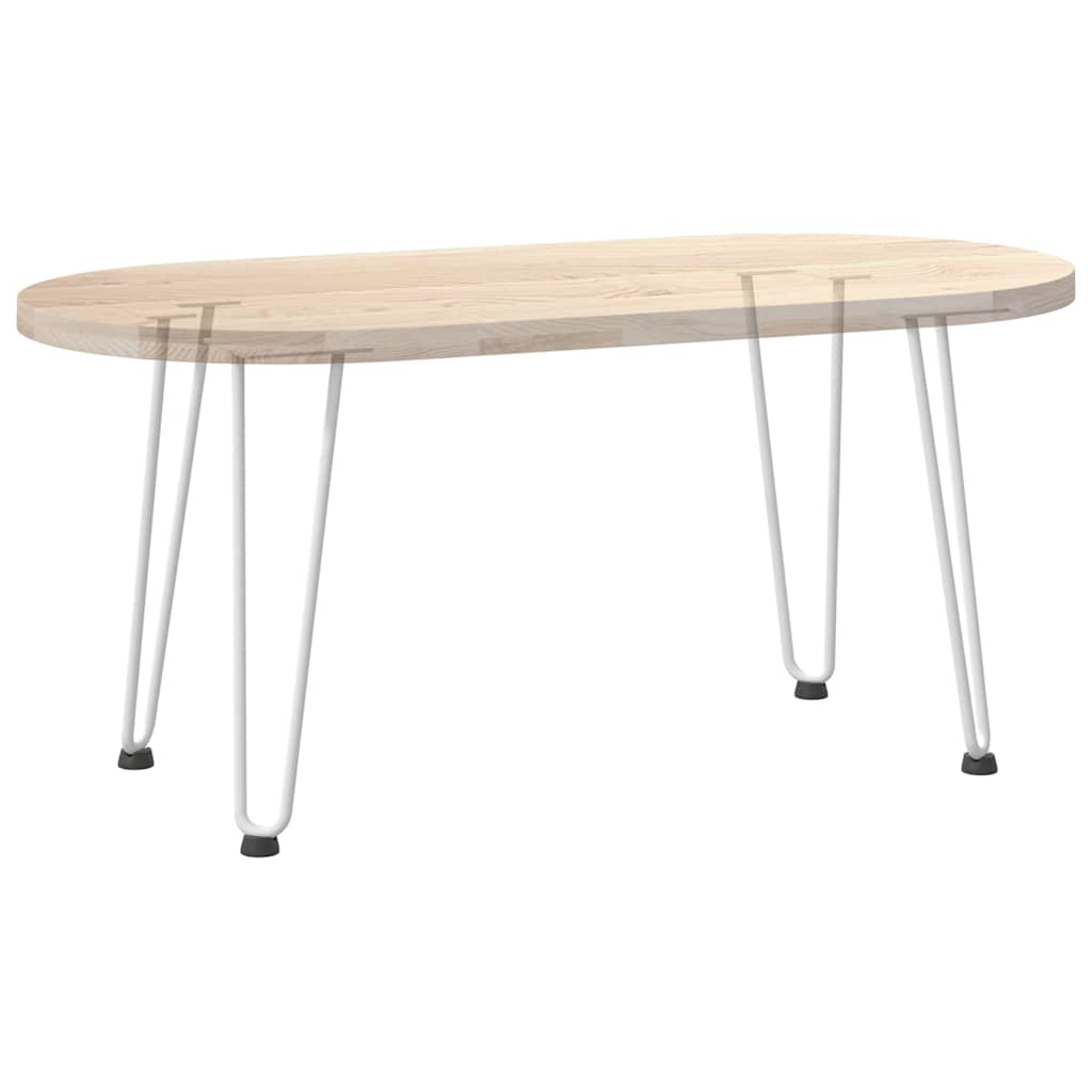 Noge s ukosnicama za stolić za kavu 4 kom. bijele 42 cm, puni čelik