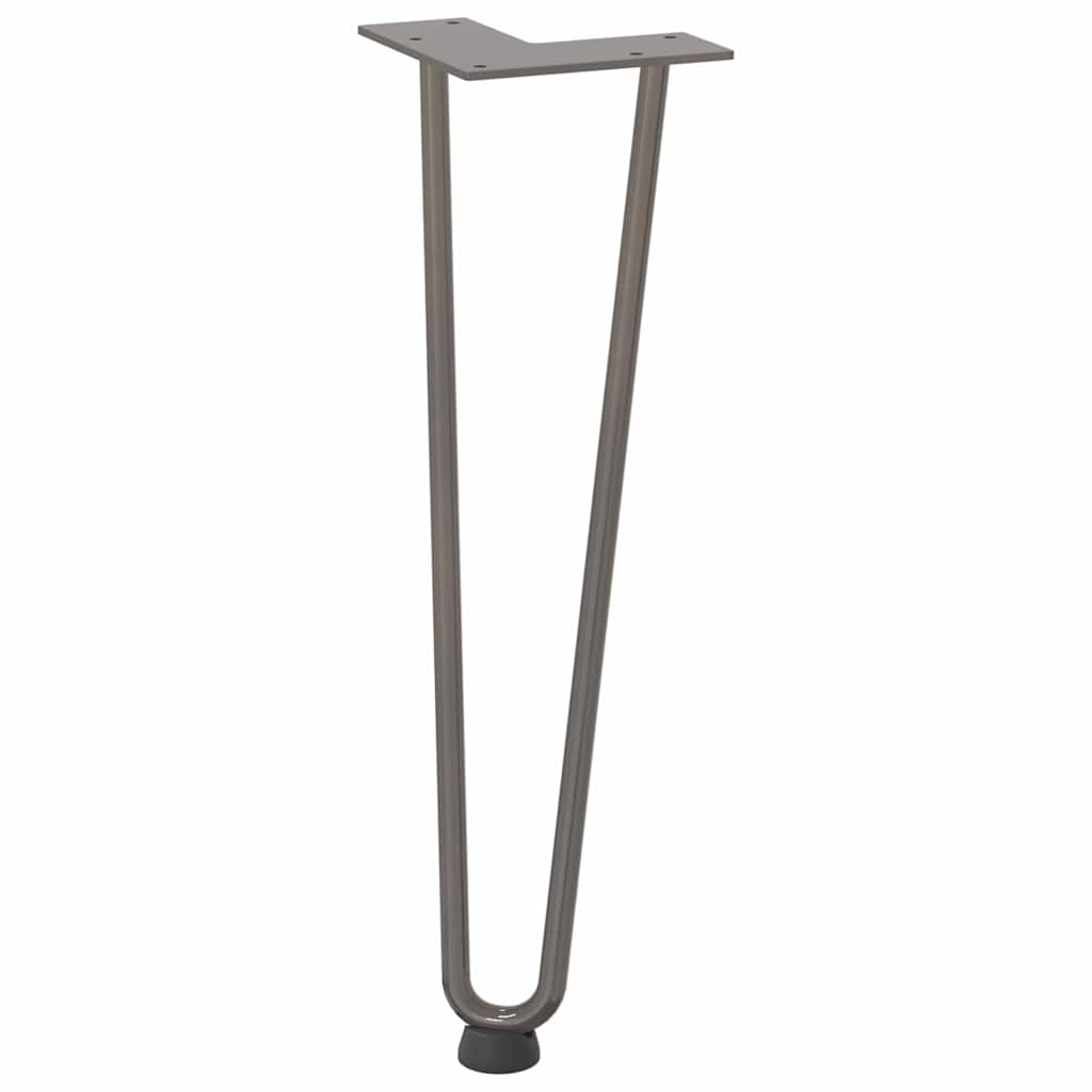 Noge s ukosnicama za stolić za kavu 4 kom. Prirodni čelik 42 cm Puni čelik