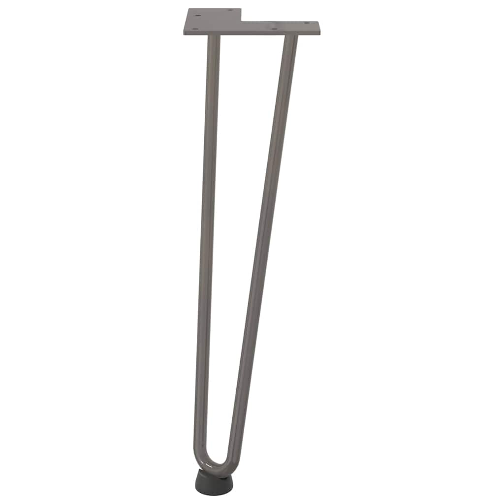 Noge s ukosnicama za stolić za kavu 4 kom. Prirodni čelik 42 cm Puni čelik