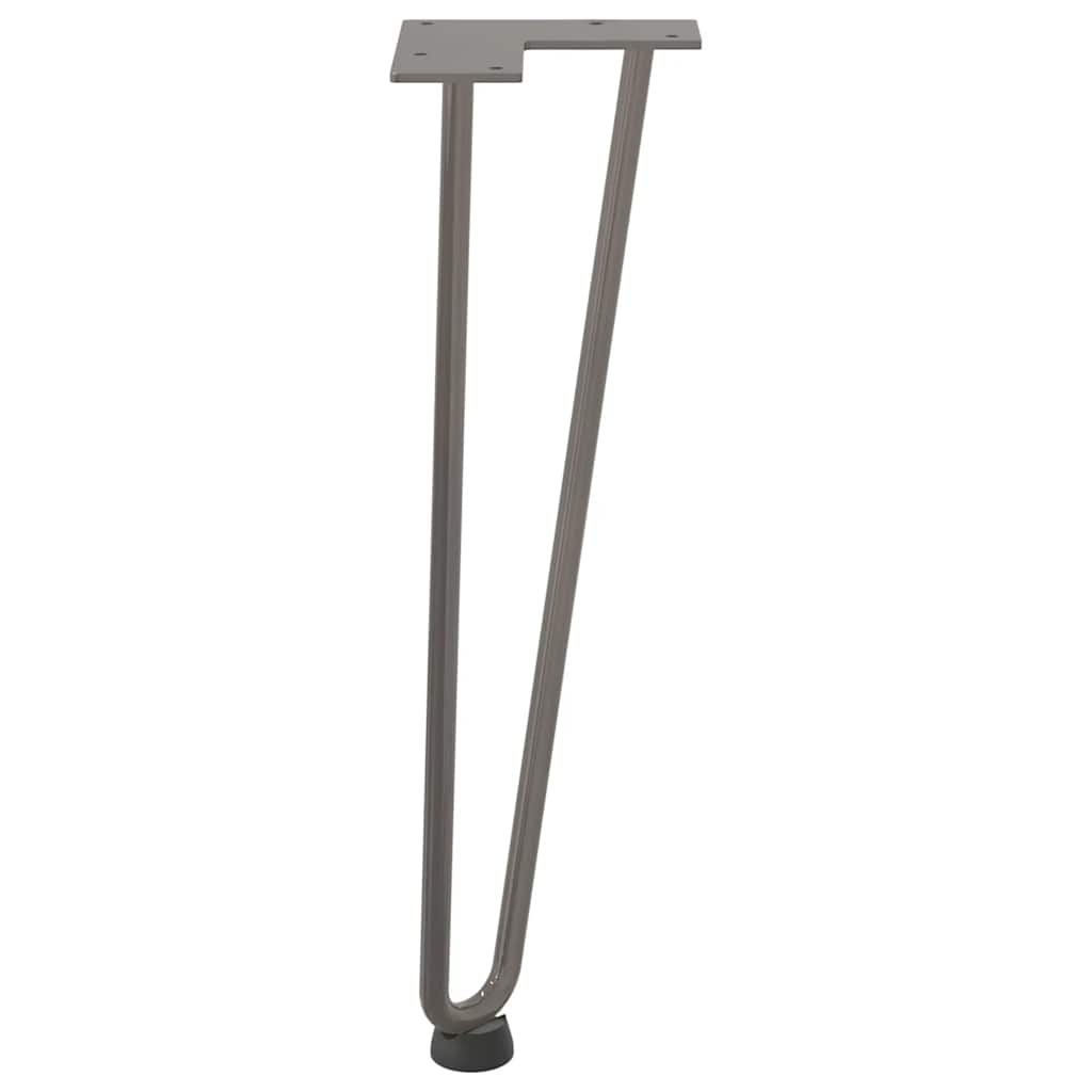 Noge s ukosnicama za stolić za kavu 4 kom. Prirodni čelik 42 cm Puni čelik