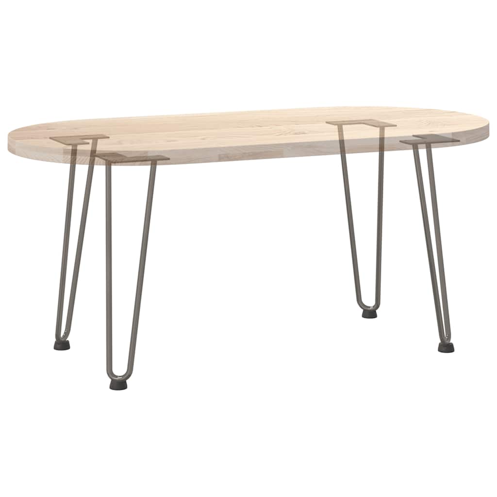 Noge s ukosnicama za stolić za kavu 4 kom. Prirodni čelik 42 cm Puni čelik
