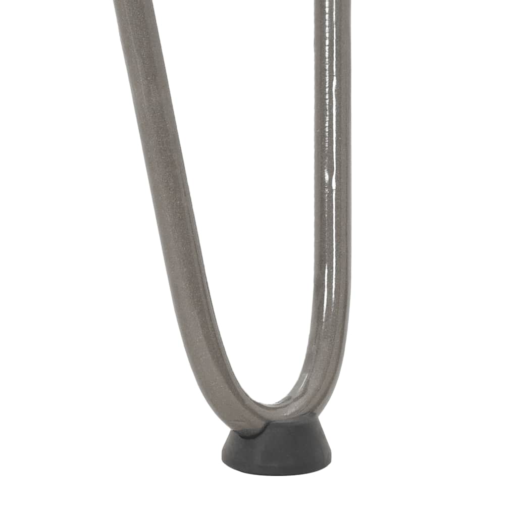 Noge s ukosnicama za stolić za kavu 4 kom. Prirodni čelik 42 cm Puni čelik