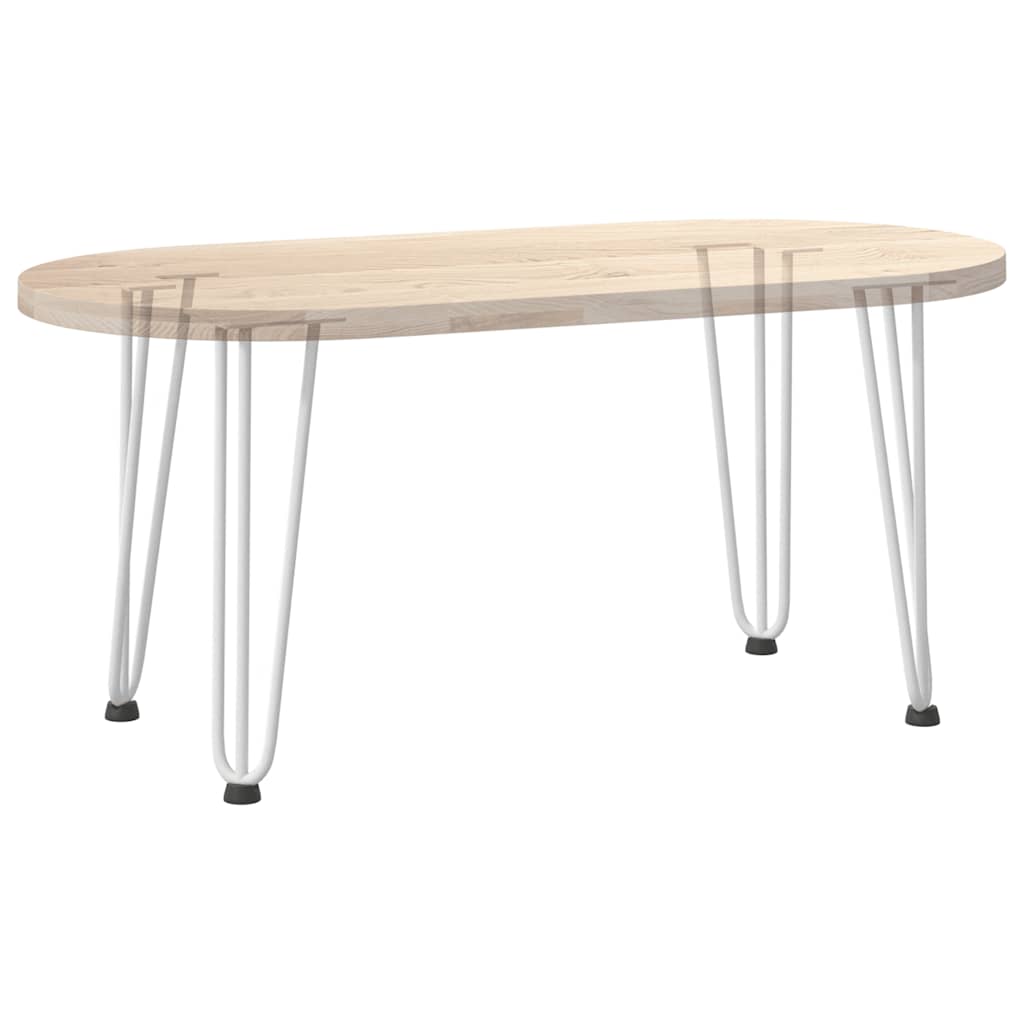 Noge s ukosnicama za stolić za kavu 4 kom. bijele 42 cm, puni čelik